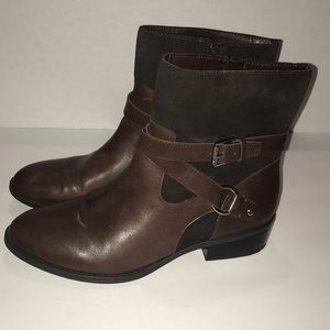 Brown Ralph Lauren Leather Booties